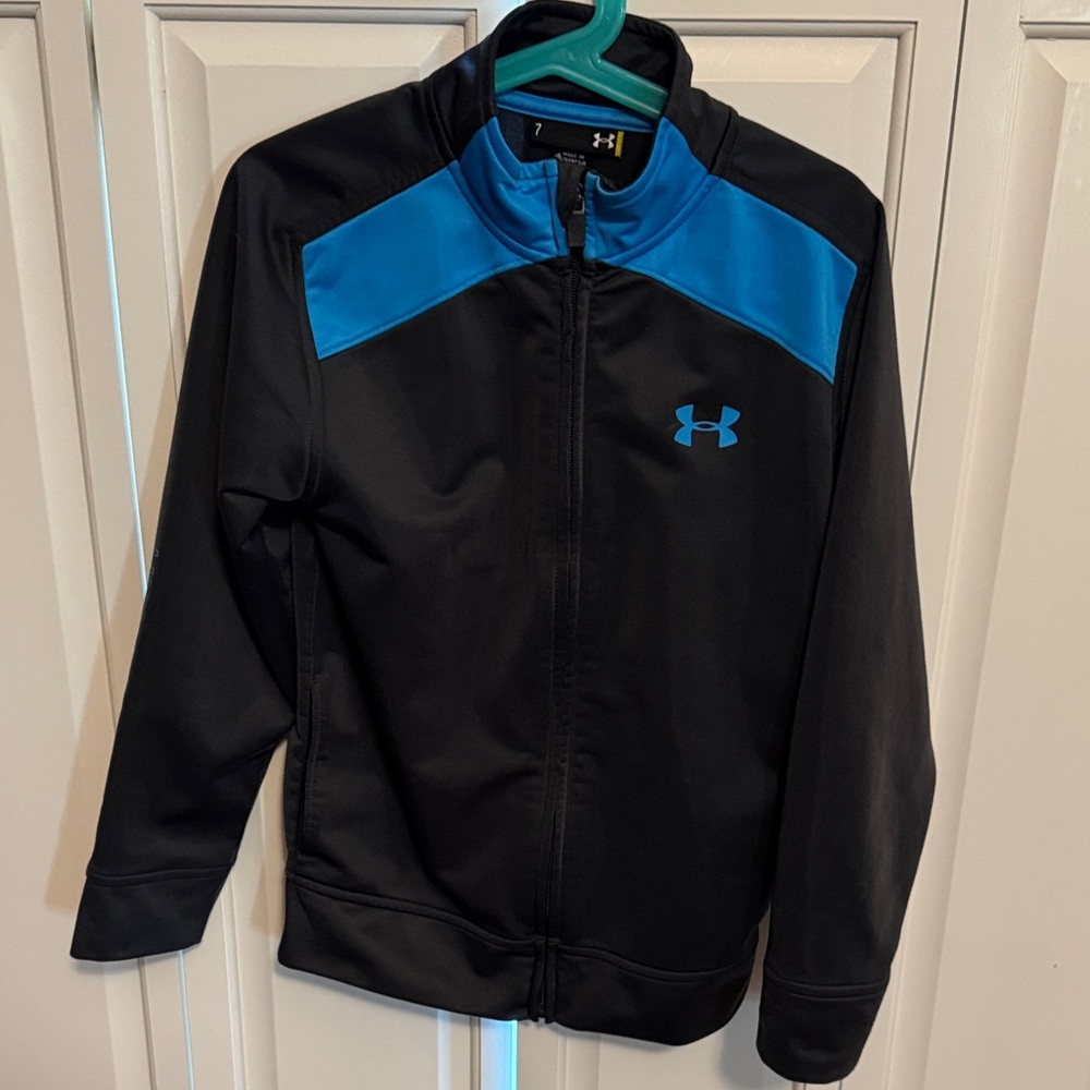 Under Armour Black and Blue Youth Track Jacket